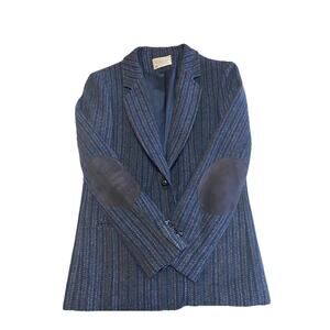 Pendleton Virgin Wool Women’s 2 Button Closure academia Blazer Jacket Blue S